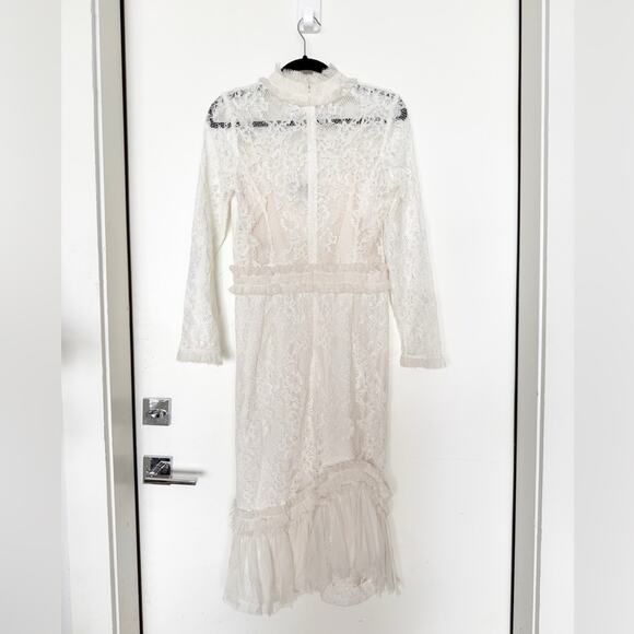 Alexis Anabella White Lace Bodycon Dress - Picture 7 of 9